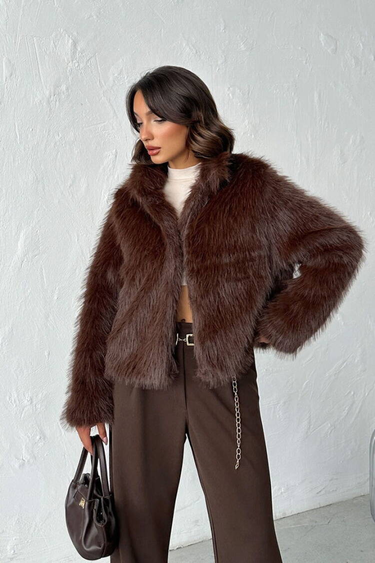 Fur Elegant Buttoned Jacket - Brand: Topshow - Women & Kids, Baby Clothes Wholesale - Globality Store