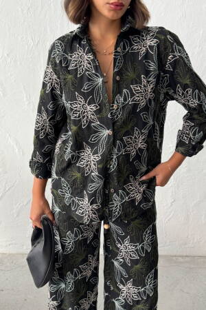 Floral Buttoned Shirt With Notched Neck - Brand: Topshow - Women & Kids, Baby Clothes Wholesale - Globality Store