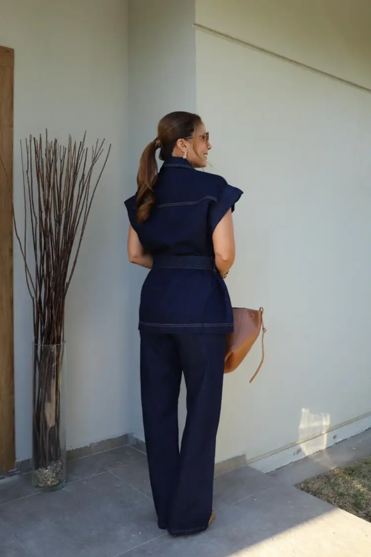 Navy Blue Palazzo Pants