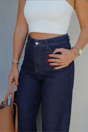 Navy Blue Palazzo Pants - Brand: Cream Rouge - Women & Kids, Baby Clothes Wholesale - Globality Store