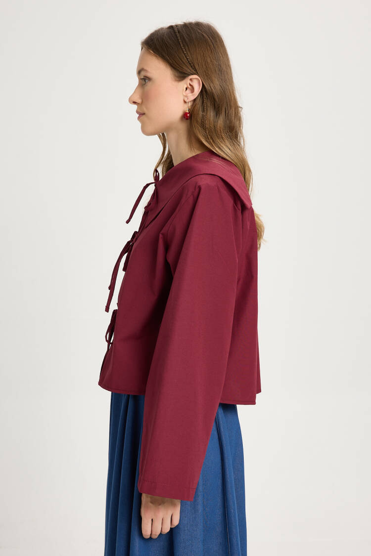 Blouse - Elegant Regular Fit With Long Sleeves