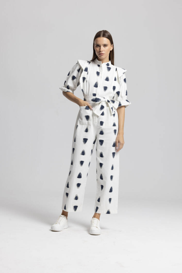 White Casual Elegant Streetwear Jumpsuit
