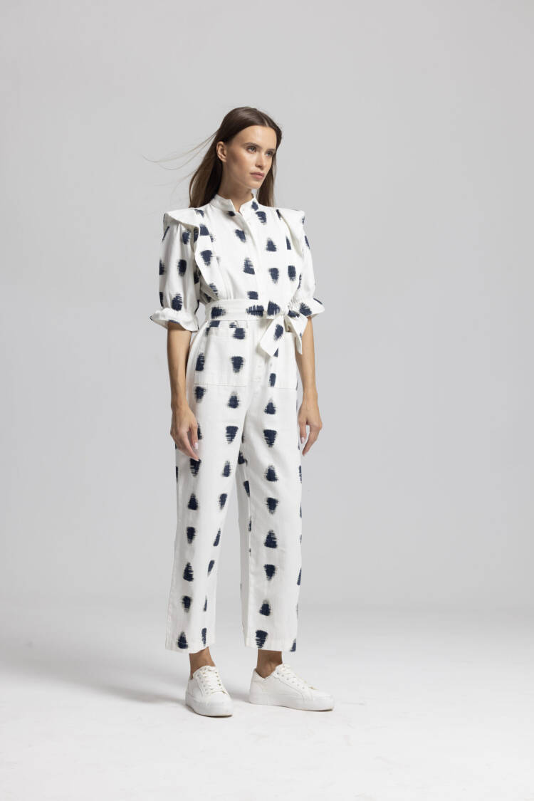 White Casual Elegant Streetwear Jumpsuit