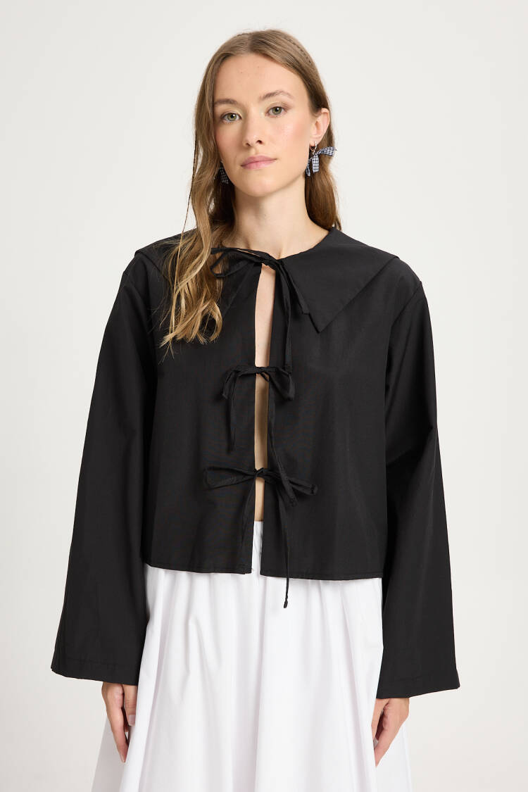 Casual Elegant Blouse With Notched Neck