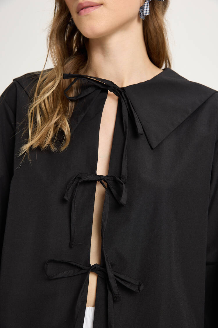 Casual Elegant Blouse With Notched Neck