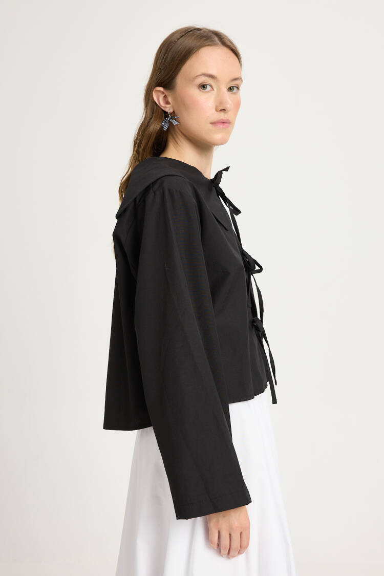 Casual Elegant Blouse With Notched Neck