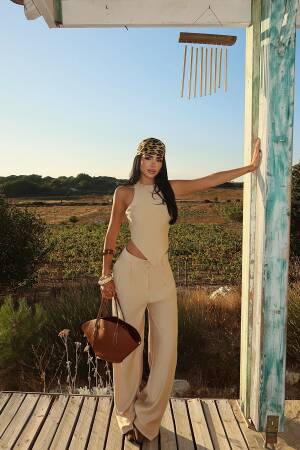 Elegant Boho Wide Leg Palazzo Set - Brand: EYYO ATELIER - Women & Kids, Baby Clothes Wholesale - Globality Store