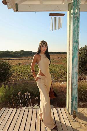 Elegant Boho Wide Leg Palazzo Set - Brand: EYYO ATELIER - Women & Kids, Baby Clothes Wholesale - Globality Store