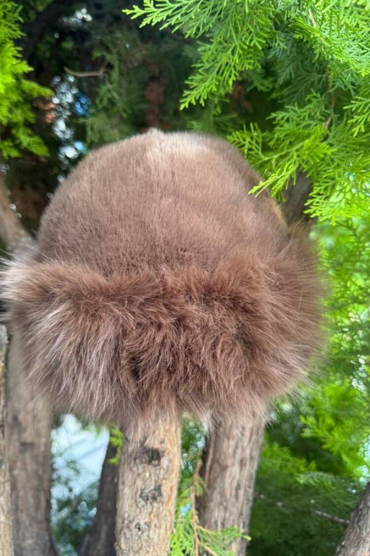 Brown Vintage Elegant Formal Hat