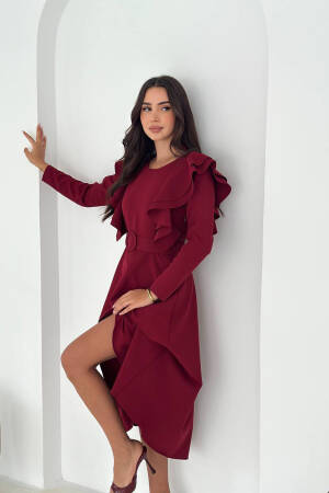 ElegantA-Line Midi Dress - Brand: Mode Roy - Women & Kids, Baby Clothes Wholesale - Globality Store