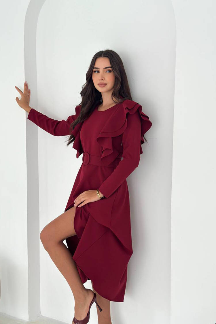 ElegantA-Line Midi Dress - Brand: Mode Roy - Women & Kids, Baby Clothes Wholesale - Globality Store