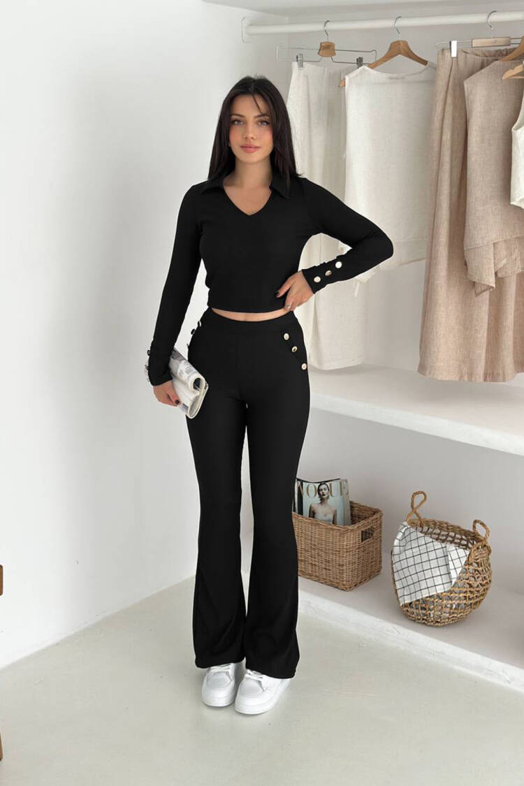 Set - Casual Sexy Elegant Slim Fit Bootcut - Brand: Mode Roy - Women & Kids, Baby Clothes Wholesale - Globality Store