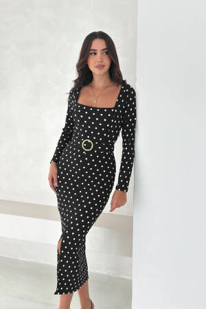 ElegantPolka Dot Sheath Dress - Brand: Mode Roy - Women & Kids, Baby Clothes Wholesale - Globality Store