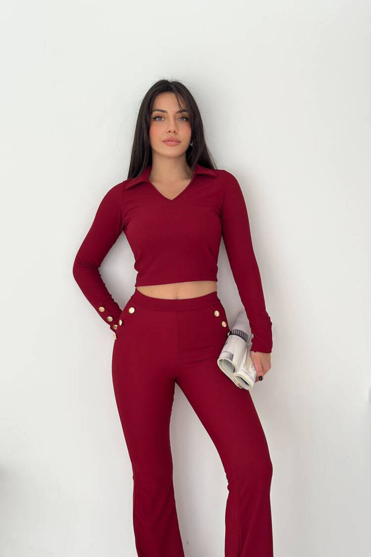 Set Slim Fit Bootcut Pants & Top - Brand: Mode Roy - Women & Kids, Baby Clothes Wholesale - Globality Store