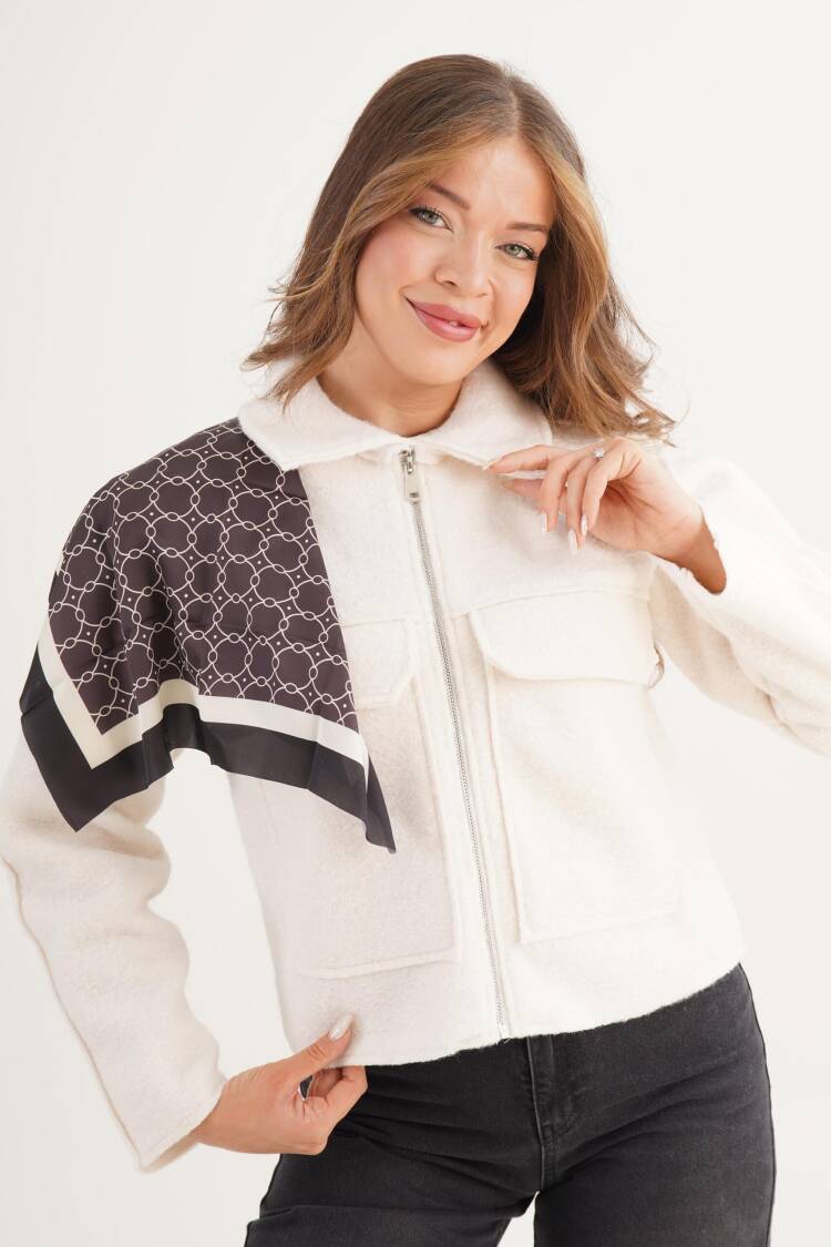 White Casual Elegant Jacket