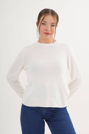 Sweater With Crew Neck And Long Sleeves - Brand: Lustrin - Women & Kids, Baby Clothes Wholesale - Globality Store