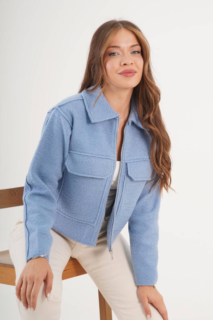 Casual Streetwear Shacket Jacket - Brand: Lustrin - Women & Kids, Baby Clothes Wholesale - Globality Store