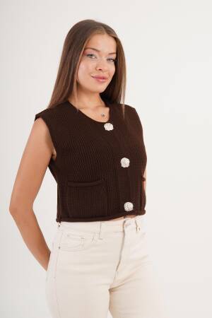 Cardigan With Patch Pocket And Cap Sleeves - Brand: Lustrin - Women & Kids, Baby Clothes Wholesale - Globality Store