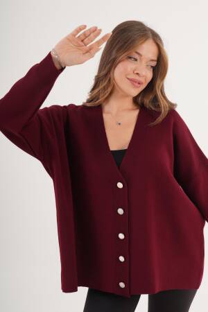 Cardigan – Oversized V-Neck Buttoned - Brand: Lustrin - Women & Kids, Baby Clothes Wholesale - Globality Store