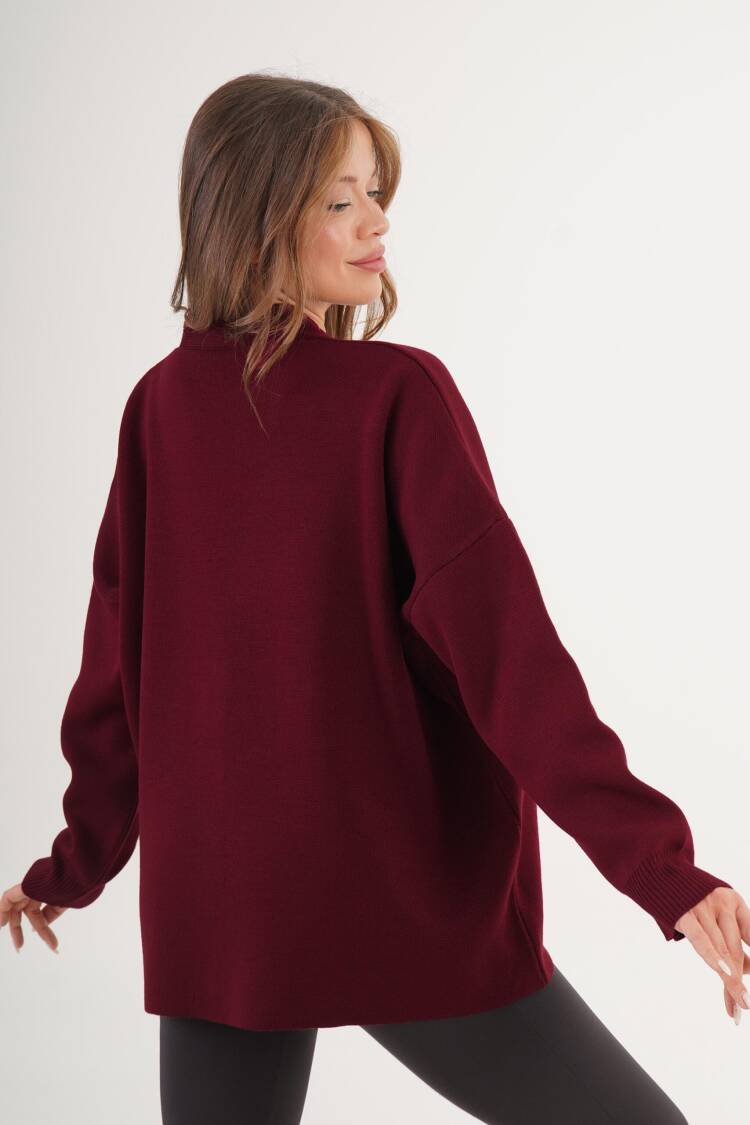 Cardigan – Oversized V-Neck Buttoned