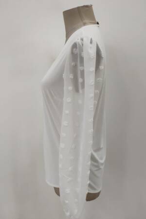Elegant Blouse With V-Neck And Long Sleeves - Brand: Janes - Women & Kids, Baby Clothes Wholesale - Globality Store