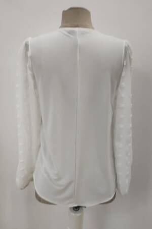 Elegant Blouse With V-Neck And Long Sleeves - Brand: Janes - Women & Kids, Baby Clothes Wholesale - Globality Store