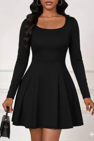 Fit And Flare Mini Dress With Long Sleeves - Brand: Janes - Women & Kids, Baby Clothes Wholesale - Globality Store