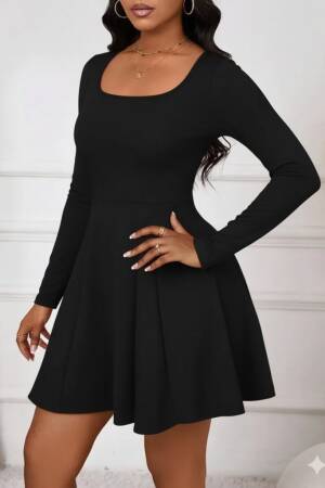 Fit And Flare Mini Dress With Long Sleeves - Brand: Janes - Women & Kids, Baby Clothes Wholesale - Globality Store