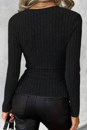 Striped Fitted Blouse With Plunging Neck - Brand: Janes - Women & Kids, Baby Clothes Wholesale - Globality Store