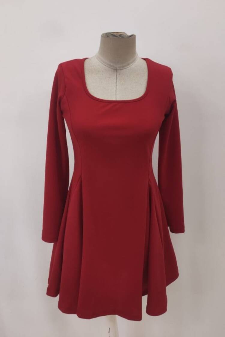 Elegant Fit And Flare Mini Dress