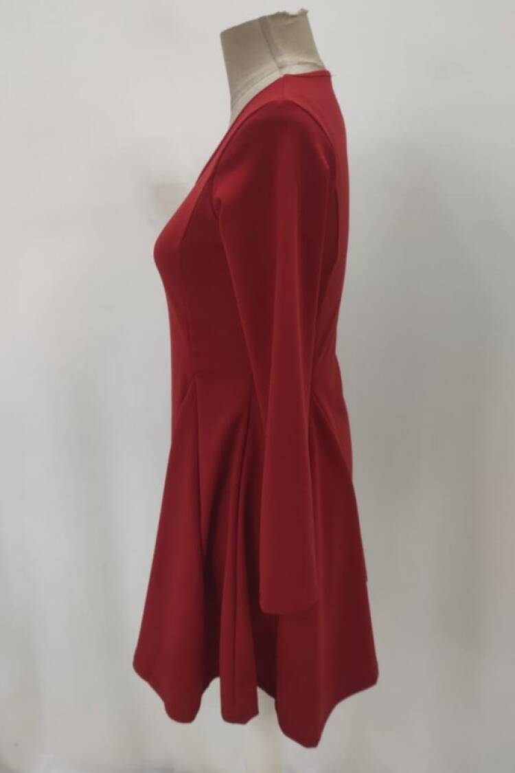 Elegant Fit And Flare Mini Dress