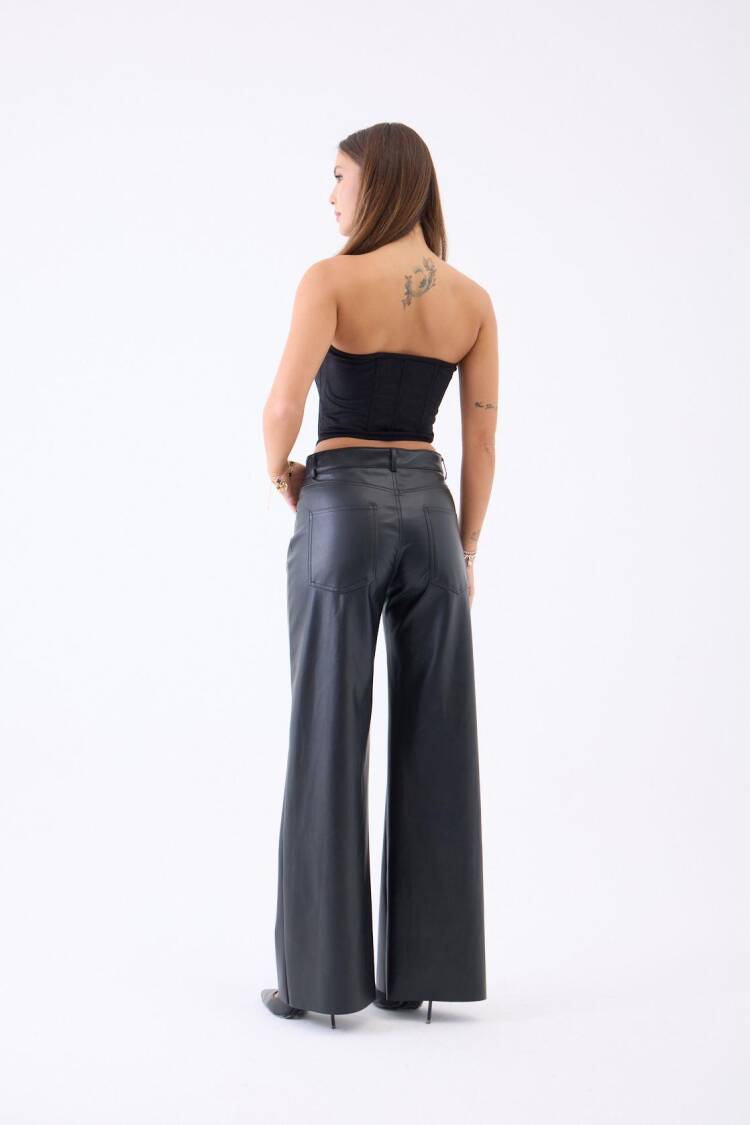 Black Sexy Elegant Wide Leg Palazzo Pants