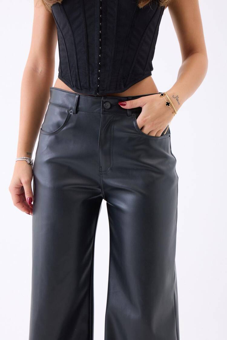 Black Sexy Elegant Wide Leg Palazzo Pants