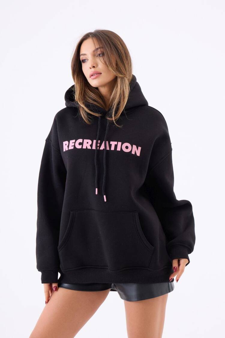 Oversized Hoodie With Letter Print - Brand: Fame - Women & Kids, Baby Clothes Wholesale - Globality Store