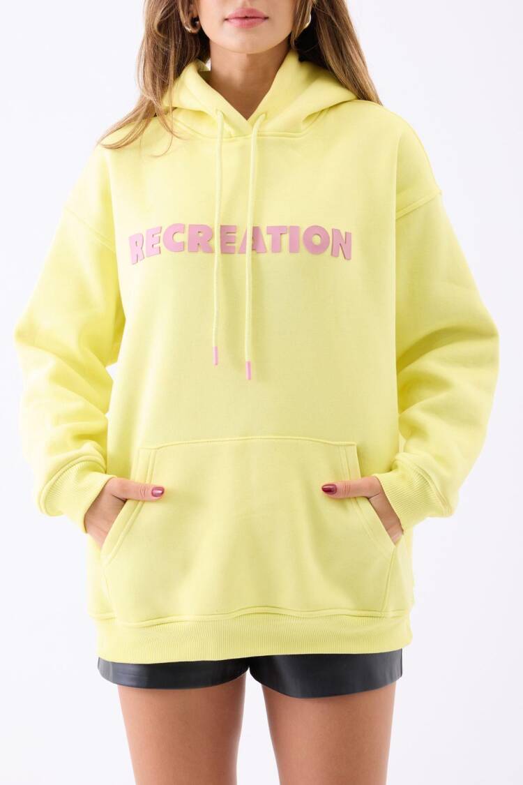 Hoodie With Oversized Fit And Kangaroo Pocket