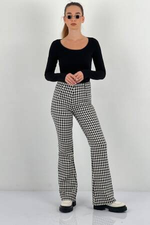Houndstooth Retro Mom Pants - Brand: MISS POEM - Women & Kids, Baby Clothes Wholesale - Globality Store