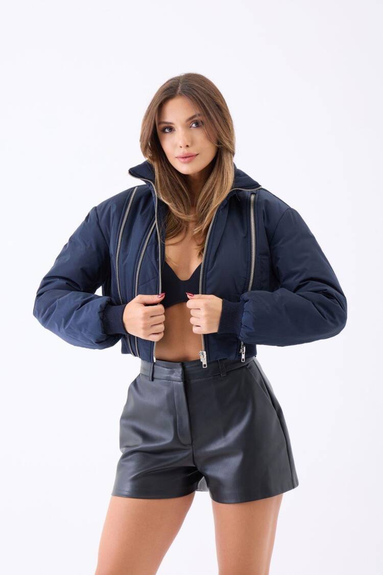 Puffer Coat With Oversized Fit And Zip Up Closure - Brand: Fame - Women & Kids, Baby Clothes Wholesale - Globality Store