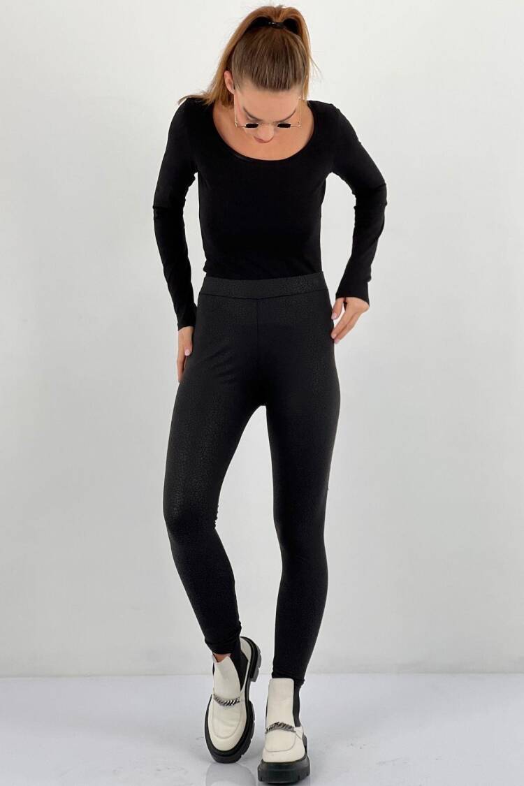 Black Animal Print Leggings High Waist Skinny - Brand: MISS POEM - Women & Kids, Baby Clothes Wholesale - Globality Store