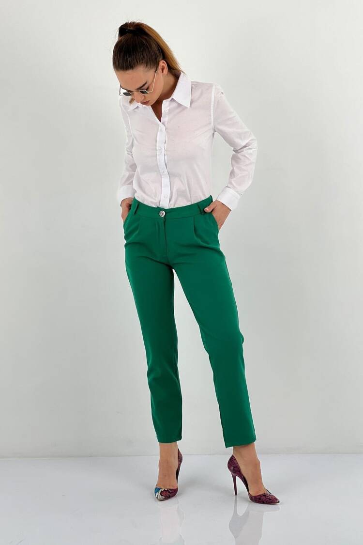 Tapered Cropped Pants With Slant Pockets - Brand: MISS POEM - Women & Kids, Baby Clothes Wholesale - Globality Store