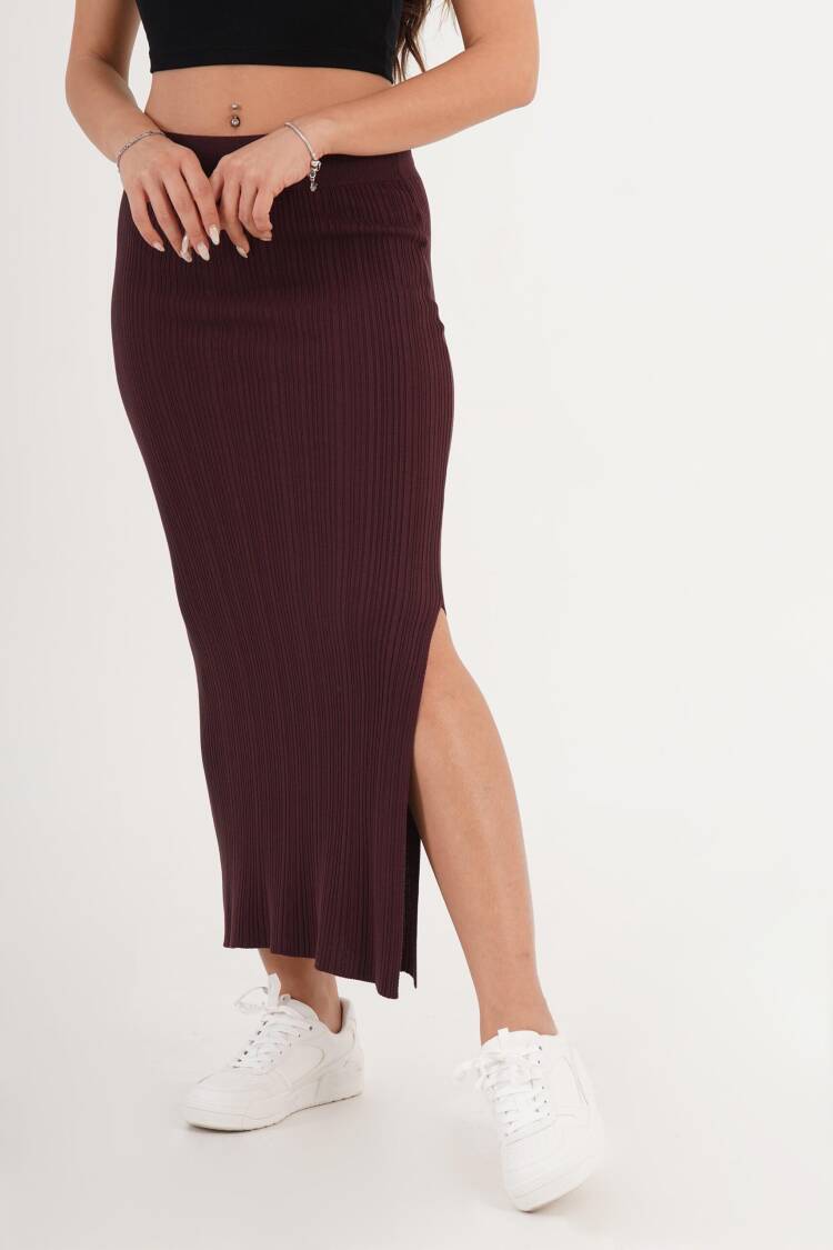 Bodycon Midi Skirt With High Waist