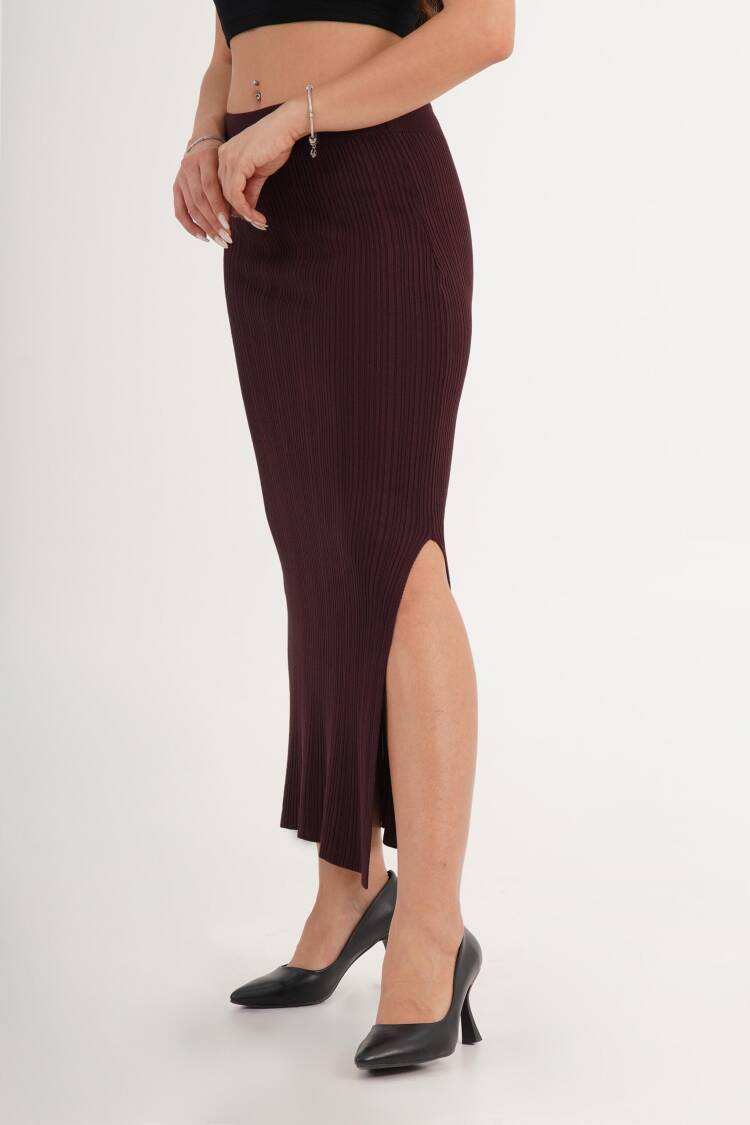 Bodycon Midi Skirt With High Waist