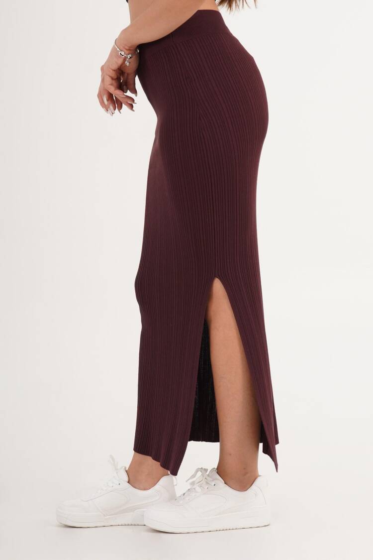 Bodycon Midi Skirt With High Waist