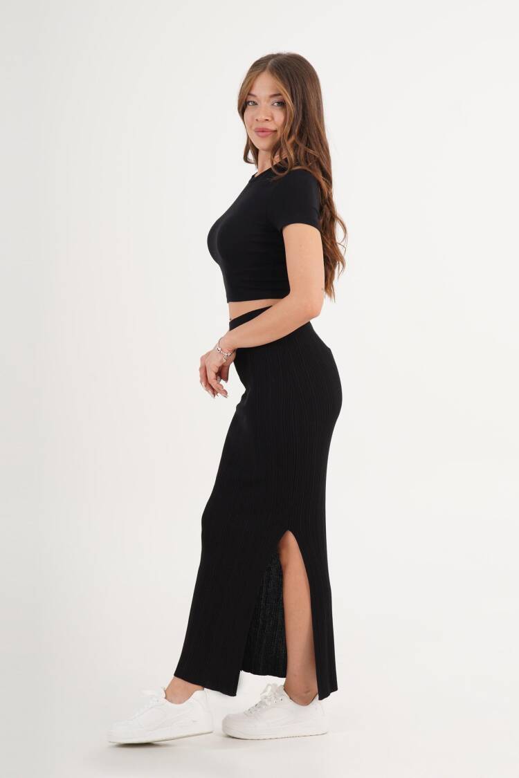 Sexy High Waist Maxi Slit Skirt