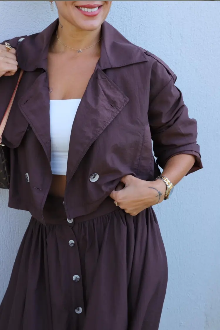 Casual Elegant Streetwear Vintage Coat