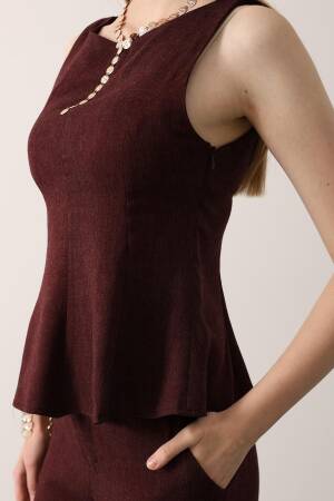 Gold Accessory Detailed Set - Burgundy - Brand: Reyon - Women & Kids, Baby Clothes Wholesale - Globality Store