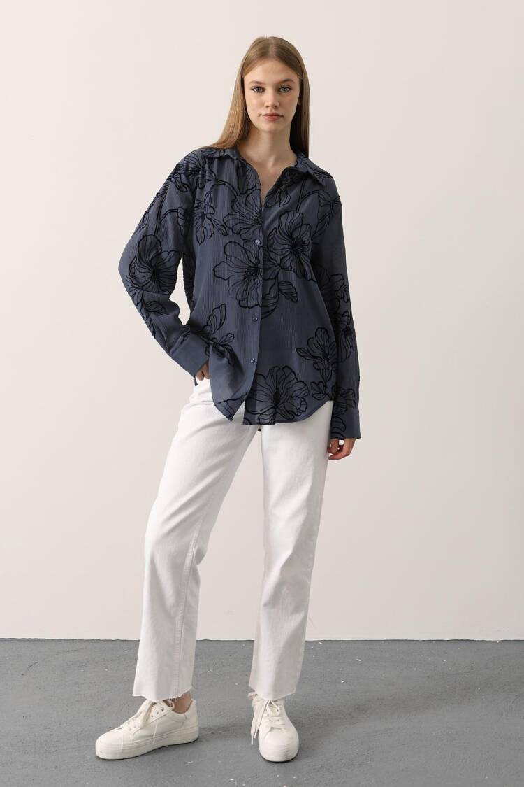 Printed Oversize Shirt - Brand: Reyon - Women & Kids, Baby Clothes Wholesale - Globality Store
