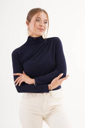 Blouse With High Neck And Slim Fit - Brand: Lustrin - Women & Kids, Baby Clothes Wholesale - Globality Store