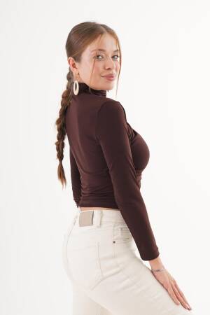 Elegant Slim Fit Blouse With High Neck - Brand: Lustrin - Women & Kids, Baby Clothes Wholesale - Globality Store