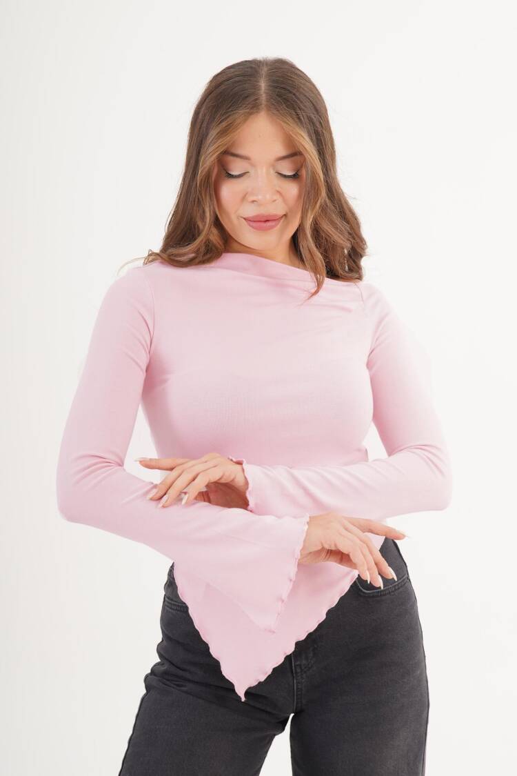 Blouse With Bell Sleeves And Boat Neck - Brand: Lustrin - Women & Kids, Baby Clothes Wholesale - Globality Store