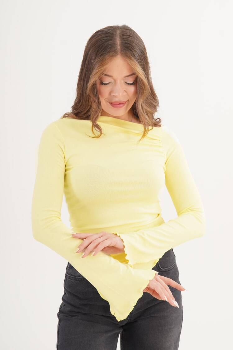 Asymmetric Cut WholesaleBasic Blouse